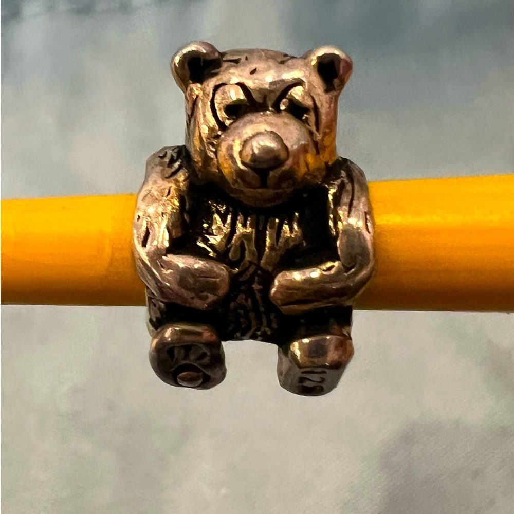 Teddy bear bracelet charm